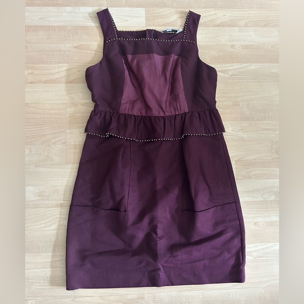 See By Chloe Purple Peplum Dress